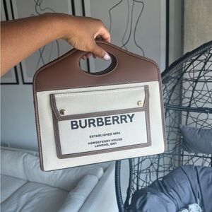 Burberry Pocket Canvas Tote